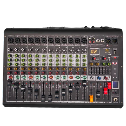 12CH 16DSP 2x400W Power Mixer görseli 2