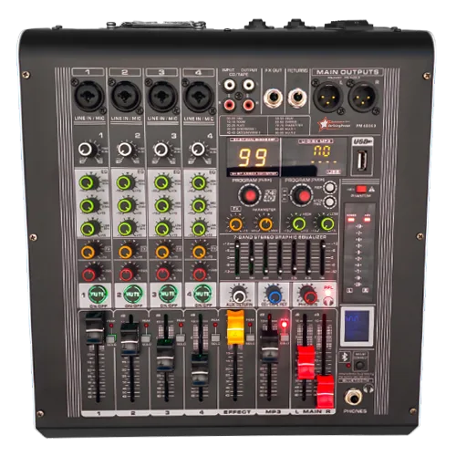 4CH 99DSP 2x400W Power Mixer