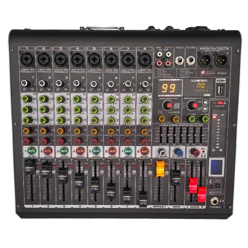 8CH 99DSP 2x400W Power Mixer