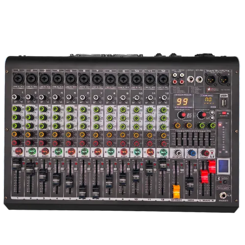 12CH 99DSP 2x600W Power Mixer görseli 2