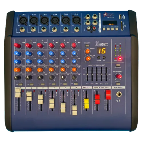 6CH 16DSP 2x350W Power Mixer