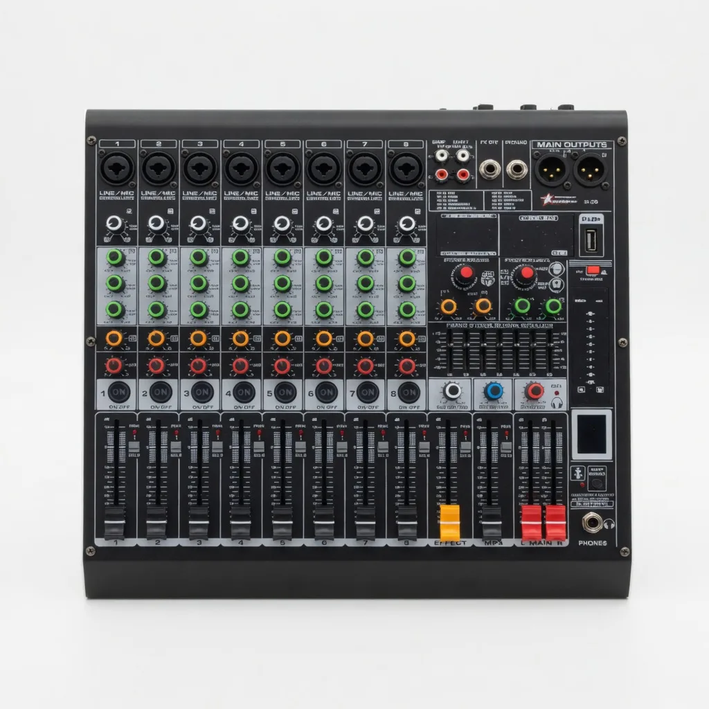 8CH 99DSP Deck Mixer görseli 2